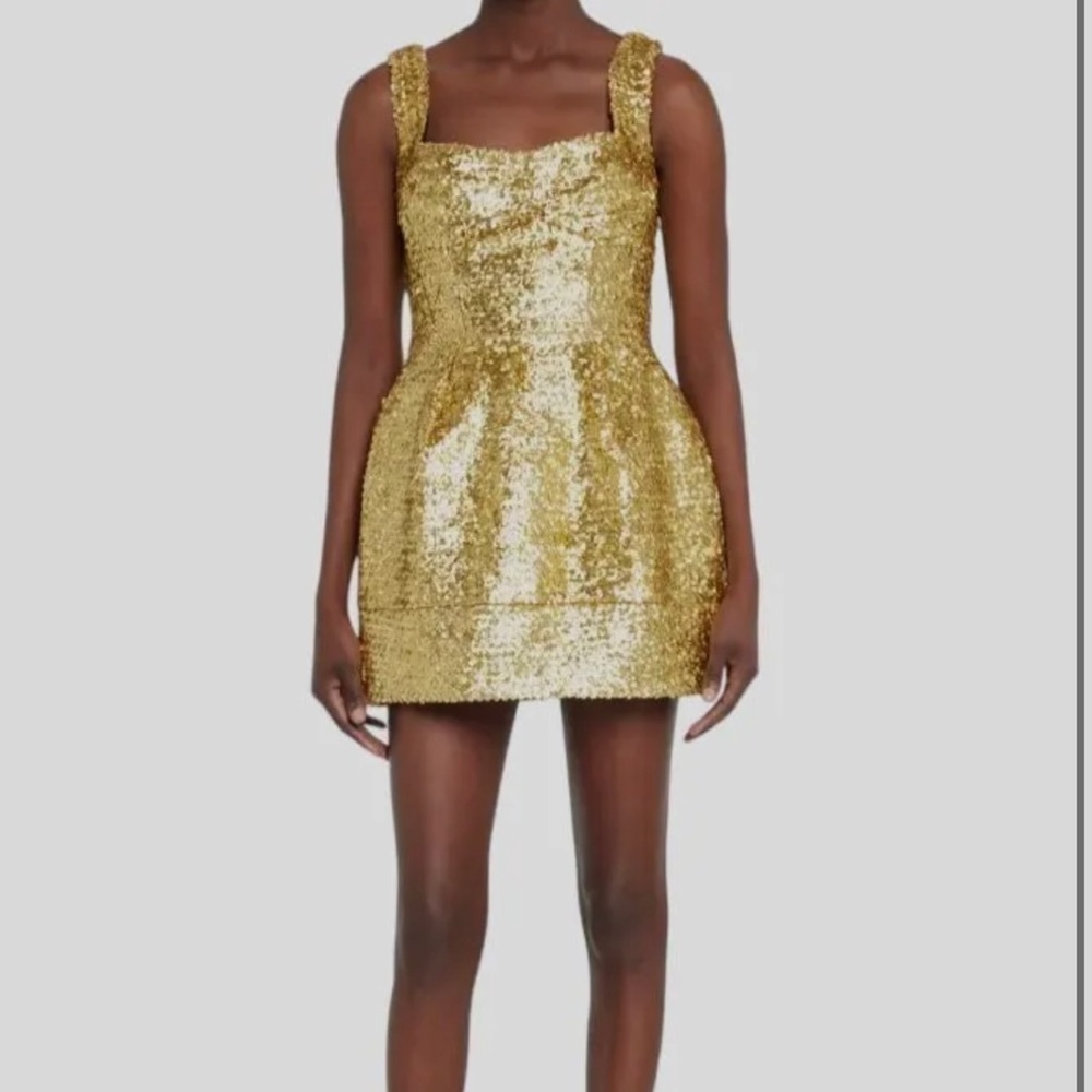 Bronx and Banco gold dress